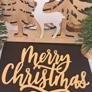 Merry Christmas Auriu mdf