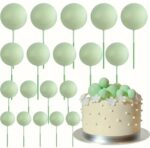 Sfere, non alimentare, verde deschis, 20 buc