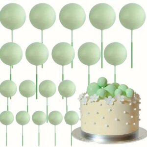 Sfere, non alimentare, verde deschis, 20 buc