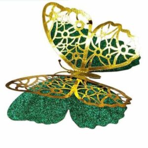 Fluturi 3 d,Verde(12 buc)