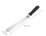 SPATULA INOX,CURBATA, cu mâner pvc