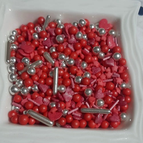 Perly Rozeta Perle Mix 40,rosu/roz - RoMag Cooking