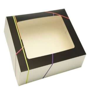 Cutie din carton pentru tort cu fereastra folie acetat 42*62 cm, 13 inaltime