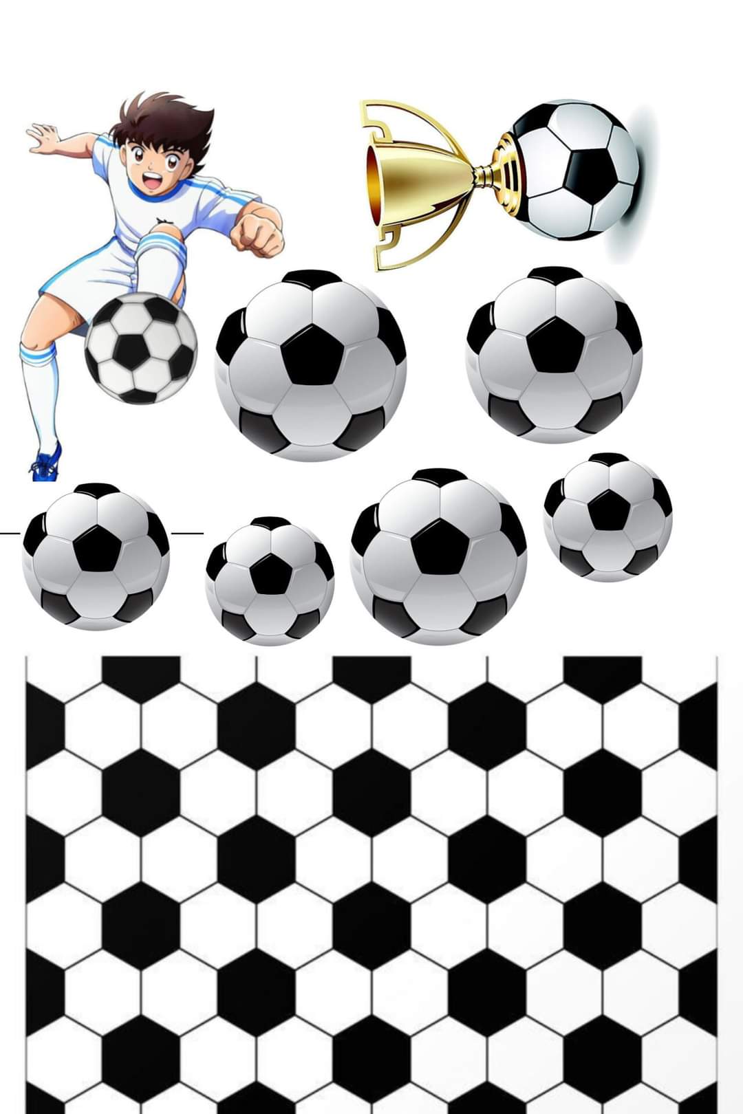 Vafe comestibile,fotbalist,minge