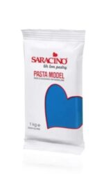 Pasta de zahar pentru acoperire si modelaj Saracino Premium, Albastru  250 gr