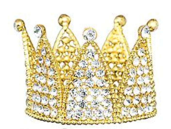 Coronita aurie, decor, 7,5cm×7,5 cm× 5,7 cm