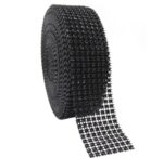 Banda stras, negru, decor baza tort