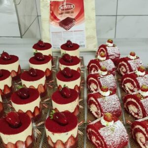 Premix , Red velvet termostabil, rosu aprins, 3 kg,Meister
