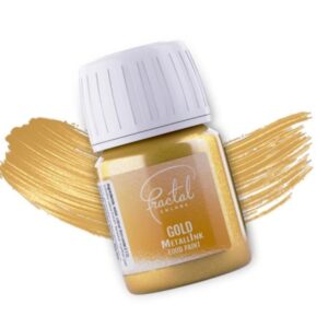 Colorant alimentar Glitter gold/auriu GOLD, Lichid, Fractal, 30 ml