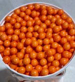 Perle comestibile, decor, Portocaliu, 8 mm