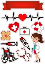Vafe, Imagini comestibile , Tematica medic