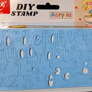 Stampile litere de mana, pentru pasta de zahar , Model nr 1