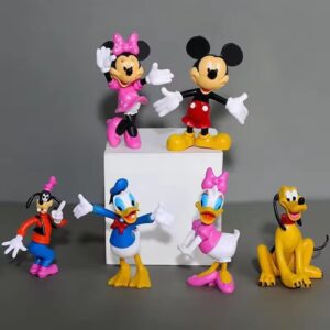Decor tort, noncomestibil, figurine ,Mickey Mouse, 6 figurine