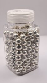 Perle comestibile, ARGINTIU, 8 mm, 100 gr