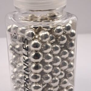 Perle comestibile, ARGINTIU, 8 mm, 100 gr