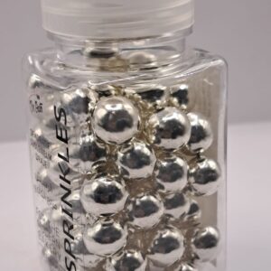 Perle comestibile, ARGINTIU, 10 mm, 100 gr