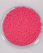 Perle comestibile, Roz fucsia 2 mm, 50 gr