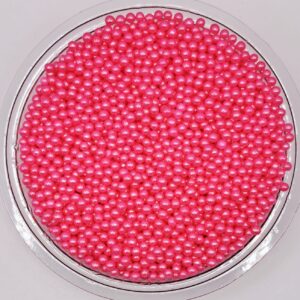 Perle comestibile, Roz fucsia 2 mm, 50 gr