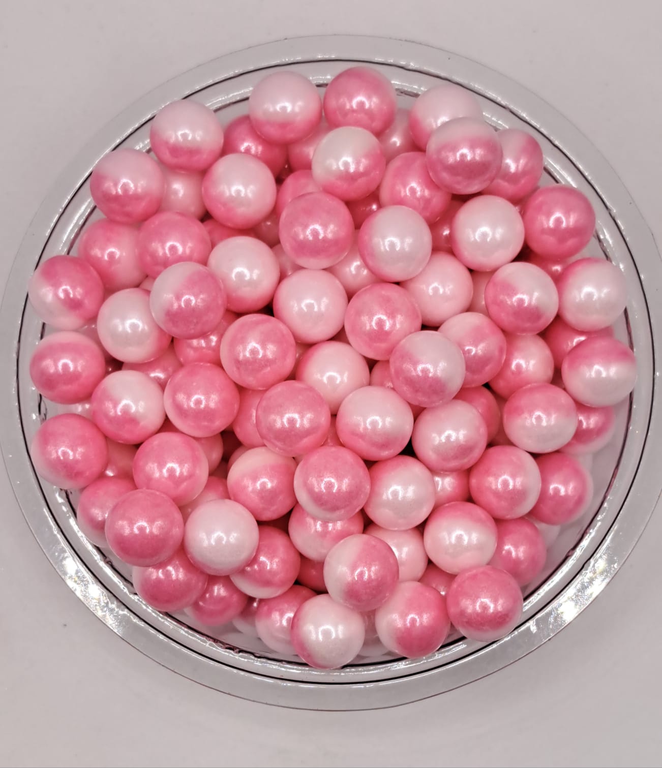 Perle comestibile, Alb-Roz, 8 mm, 50 gr