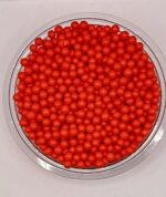 Perle comestibile, Rosu , 3 mm, 50 gr