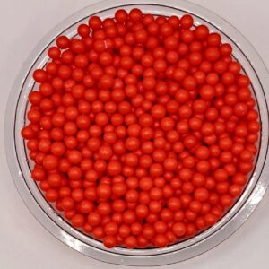 Perle comestibile, Rosu , 3 mm, 50 gr