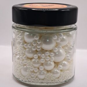 Perle comestibile, Alb perlat,Mix, 90 gr *