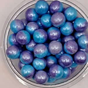 Perle comestibile, Albasatru, turcoaz, mov, 10 mm, 50 gr