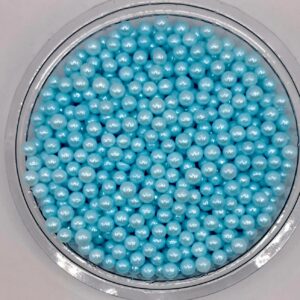 Perle comestibile, Albastru deschis, 3 mm, 50 gr