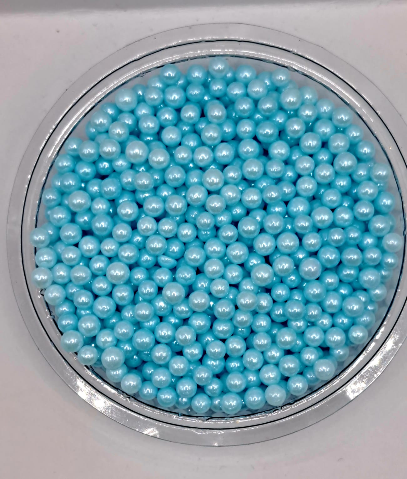 Perle comestibile, Albastru deschis, 3 mm, 50 gr