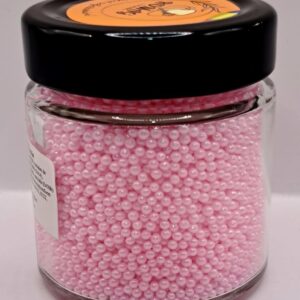 Perle comestibile, Roz deschis 2 mm, 100 g