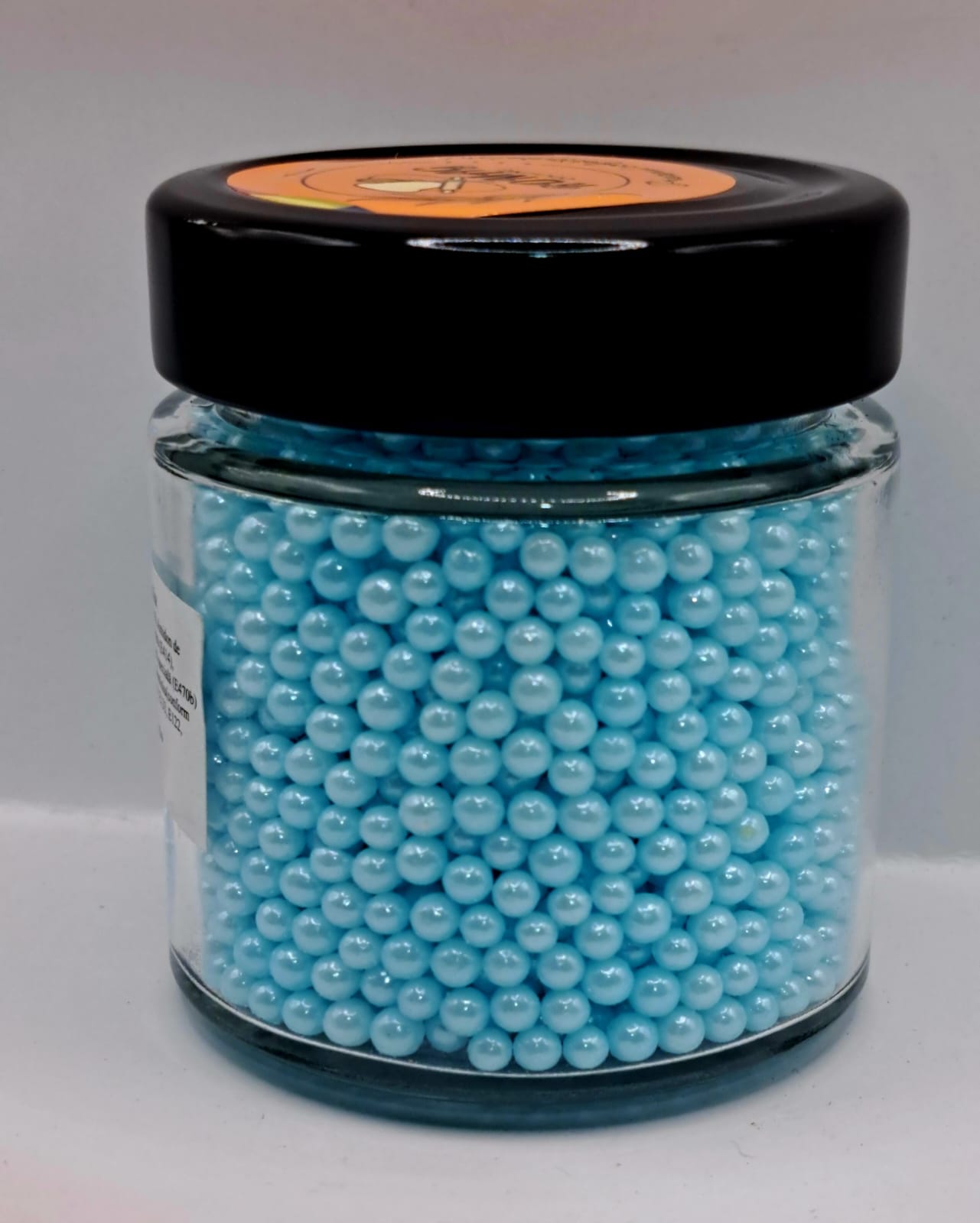 Perle comestibile,Albastru deschis 3 mm, 100 g