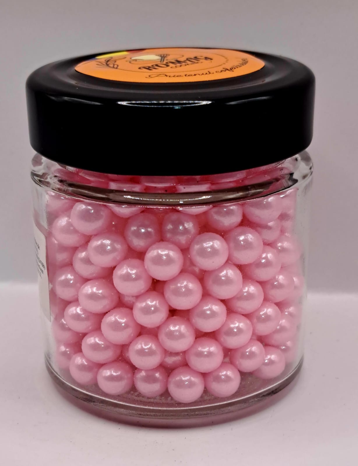 Perle comestibile, Roz deschis 3 mm, 100 gr