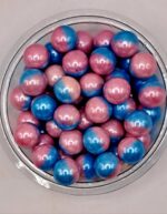 Perle comestibile, roz-albastru, 10 mm, 50 gr