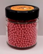 Perle comestibile, Roz fucsia-rosu, 4  mm, 100 gr