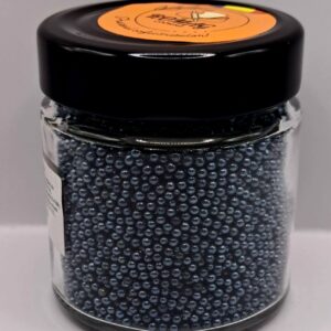 Perle comestibile, Negru marunt, 1mm, 100 gr
