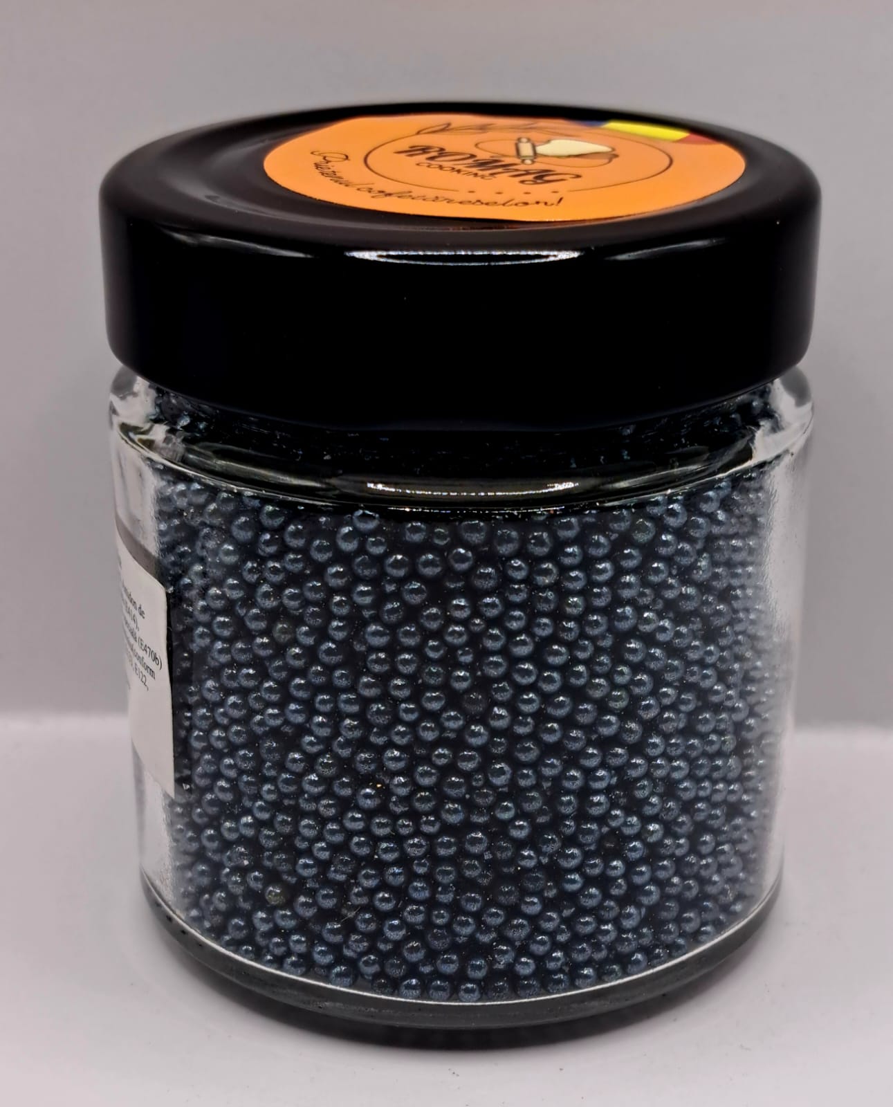 Perle comestibile, Negru marunt, 1mm, 100 gr