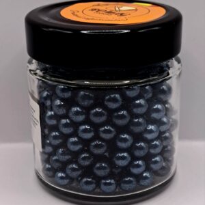 Perle comestibile, Negru, 3 mm, 100 gr