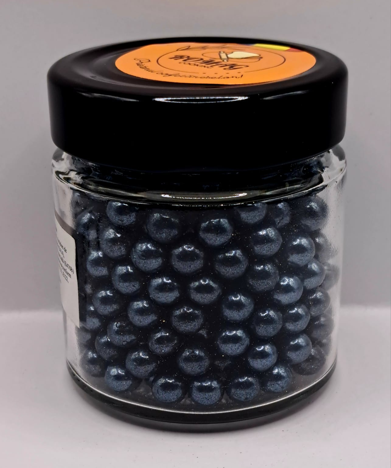 Perle comestibile, Negru, 3 mm, 100 gr