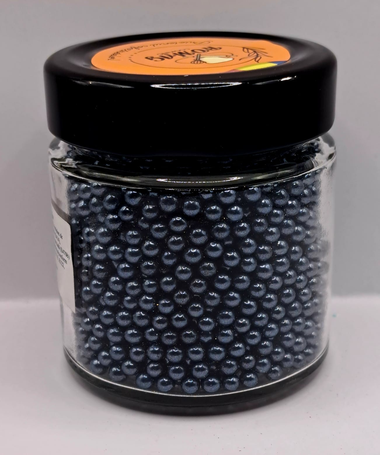 Perle comestibile, Negru, 2 mm, 100 gr