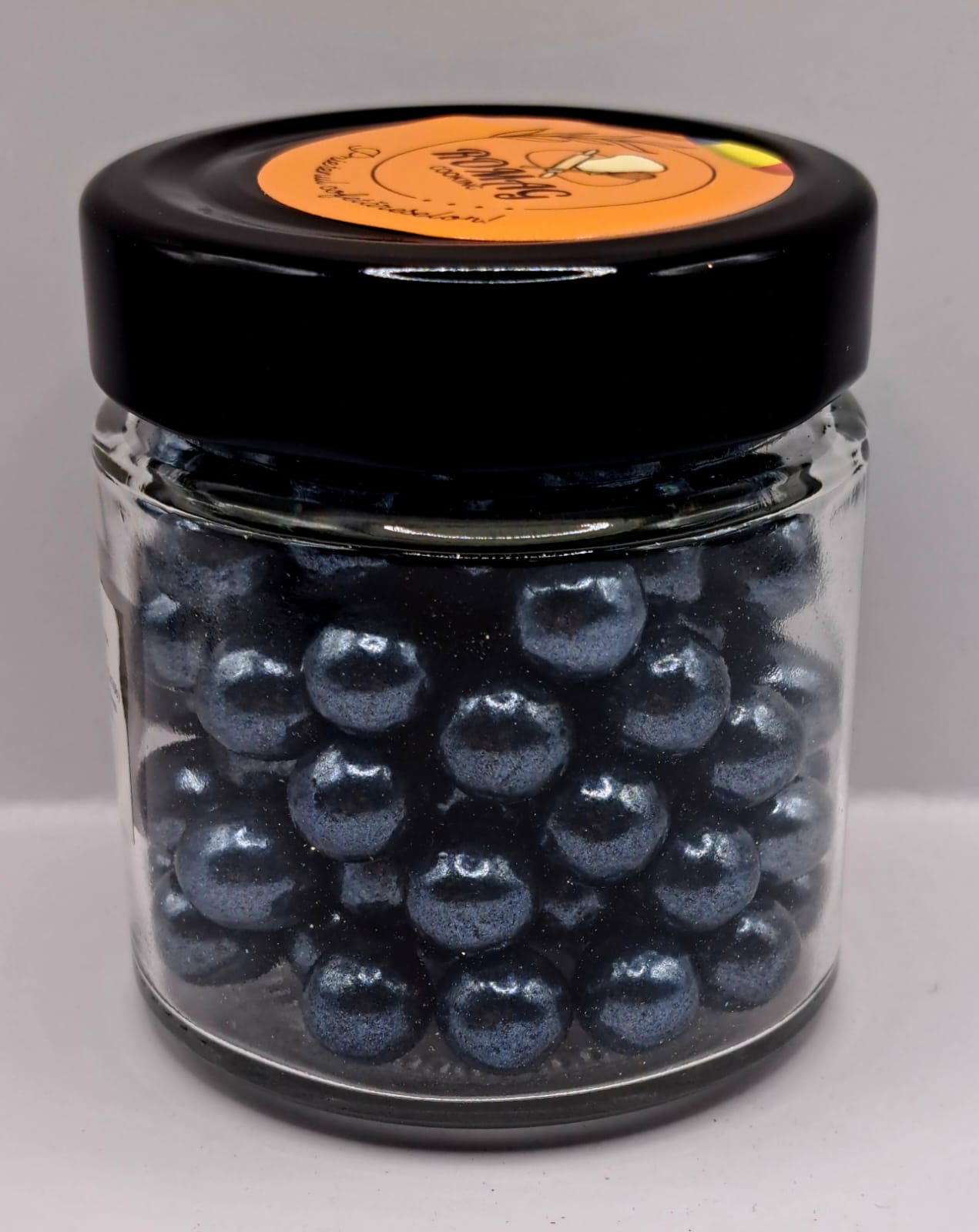 Perle comestibile, Negru, 10 mm, 100 gr