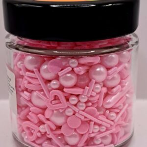 Perle comestibile, Roz deschis, si inima confeti, 90 gr