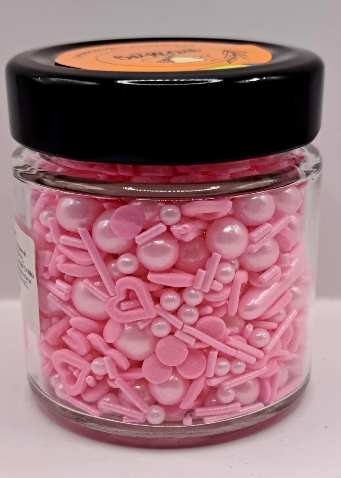 Perle comestibile, Roz deschis, si inima confeti, 90 gr