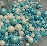 Perle comestibile, Alb-bleu, 50 gr