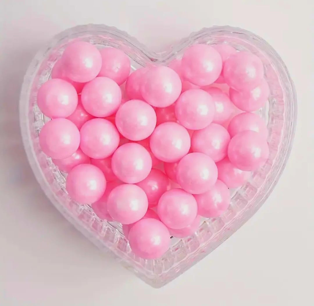 Perle comestibile,Roz deschis, 10 mm, 50 gr