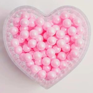 Perle comestibile,Roz deschis, 6 mm, 50 gr