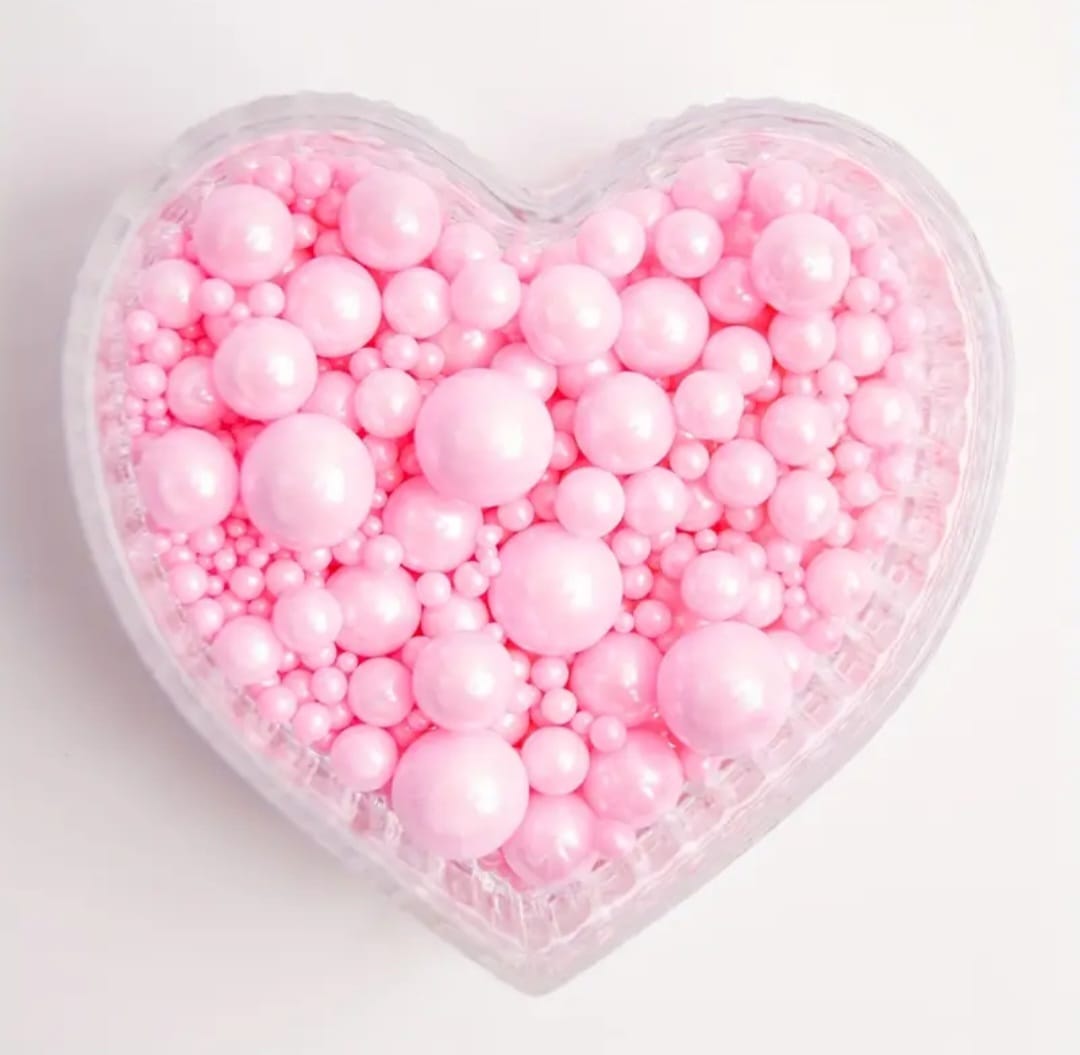 Perle comestibile,Roz deschis, mix, 50 gr