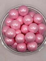 Perle comestibile,Roz deschis, 14 mm, 50 gr