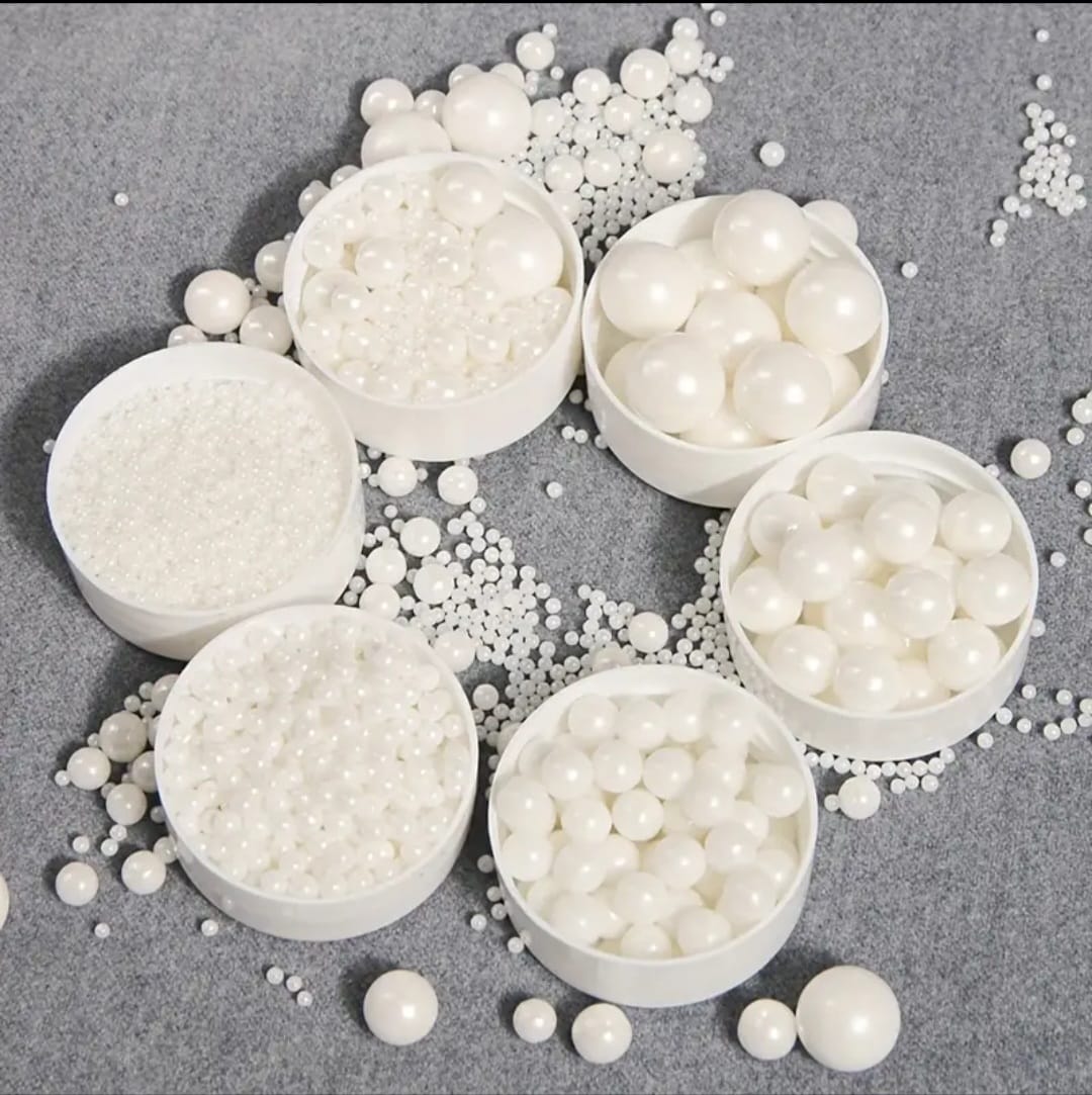 Perle comestibile, Alb ,2,3,4,6,10,14 mm, 300 gr greutate totala