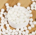 Perle comestibile, Alb, 6 mm, 50 gr