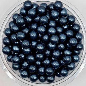 Perle comestibile, Negru 6 mm, 50 gr